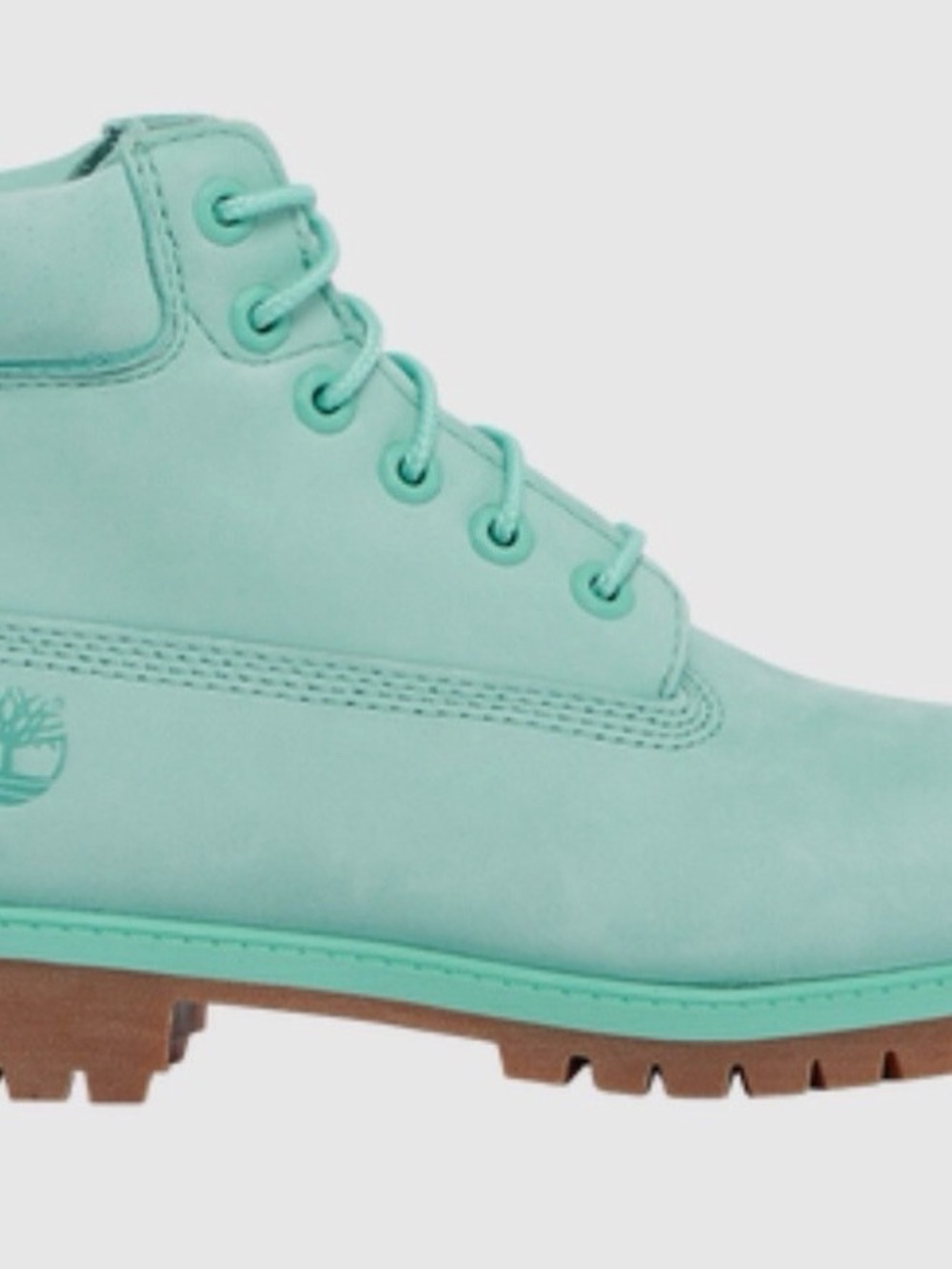 Timberland Kids 50th Anniversary Mint Green Lace-Up Boot